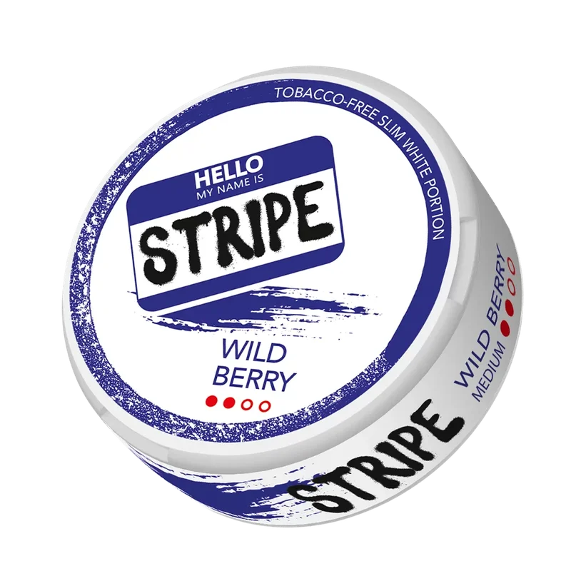 STRIPE Nicotine Pouches Wild Berry Medium